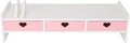 Cute Monitor Stand Kawaii Desk Organizer Cute Desk Organizer with Drawers Monitor Riser Computer Stand