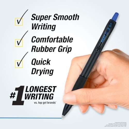 PILOT G2 Edge Blue Pens, 12ct box, Fine Point 0.7 mm