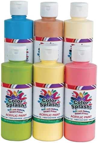 Color Splash!® Acrylic Ice Cream Colors 8 oz. (Set of 6) | Paper mache, Most decorator colors, Color Splash quality and value, Bottles of deliciously different paint