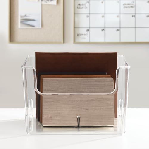 iDesign Open-Front Storage Bin, Clear