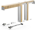 VEVOR Pocket Door Frame Kit, for 24-30 in Wide 80 in High Door, Pocket Door Kit with Two-Way Soft Close Mechanism, Slide Smoothly Quietly, Easy to Install, Wood and Galvanized Steel, for Living Room