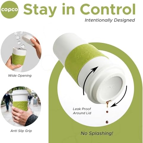 Copco Acadia Travel Mug, 16 Oz - Green, Set of 3
