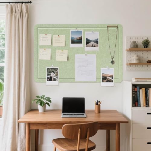 Felt Bulletin Board 48x36 inches, Decorative Pin Board for Home & Office