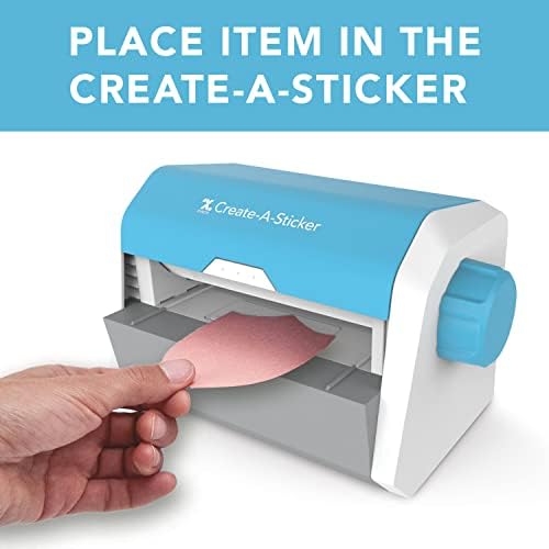 Xyron Create-a-Sticker, 5" Sticker and Label Maker Machine for Small Business and DIY Crafts & Double-Sided Laminate Refill for The Creative Station & Creative Statio Lite, 5" x 18', Refill-Cartridge
