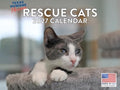 Rescue Cat Calendar 2027 Monthly Wall Calender 12 Month