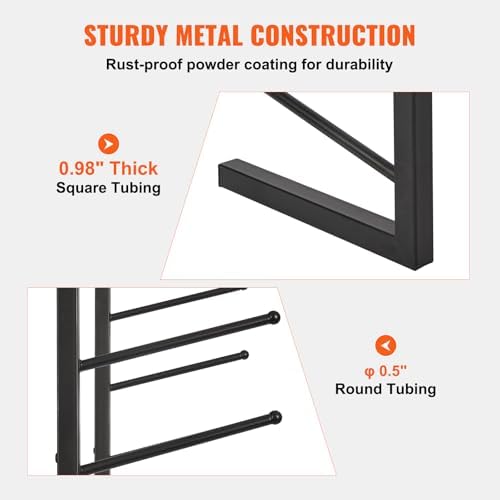 VEVOR Blueprint Storage Rack, Hanging Poster Display Rack 16-Tier, Vertical Blueprint Roll File Holder 2 Rolls/tire, Roll File Storage Rack for Blueprint Map Poster