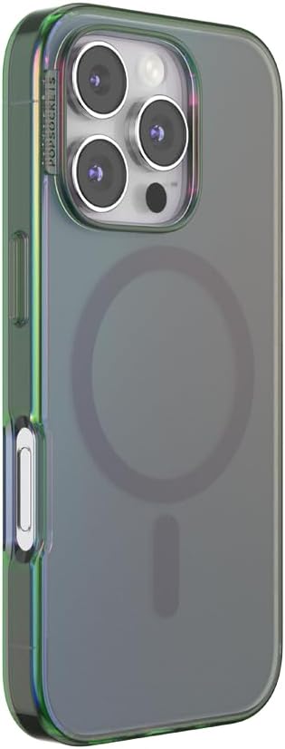 PopSockets iPhone 16 Pro Phone Case with MagSafe- Nightshade | Magnetic, Wireless Charging, Camera & Drop Protection, Green, Teal, Turquoise, iPad, Removable, Popper