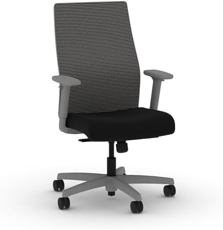 HON Ignition 2.0 Ergonomic Office Chair, Lumbar Support, Black