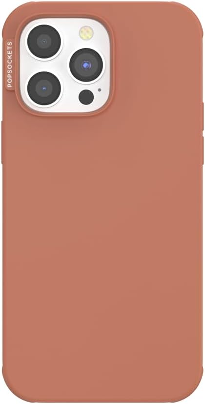 PopSockets iPhone 14 Pro Max Phone Case with MagSafe, Wireless Charging Compatible, Neutral - Terra-Cotta