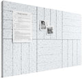Bumusty 36" x 24" Large Cork Board Alternative, Light Gray