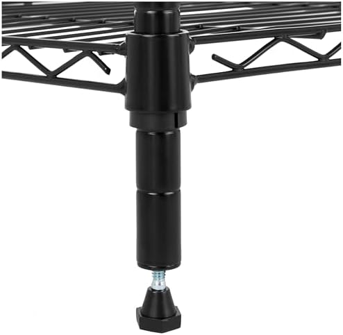 Amazon Basics 5-Shelf Tower Adjustable Storage Shelving Unit for Garage, Rust-Resistant Steel, 150 lbs Per Shelf, 16"W x 16"D x 54"H, Black