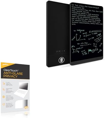 BoxWave Screen Protector Compatible with DEEBYCOO LCD Writing Tablet (9.5 in) - ClearTouch Anti-Glare Privacy (2-Pack), Privacy Screen Protector Flexible Film Anti-Glare