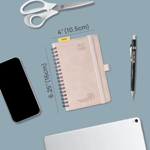 POPRUN Monthly Planner 2027-2028 (Jan.27-Jun.28),4.5"x6.25" Pocket Calendar