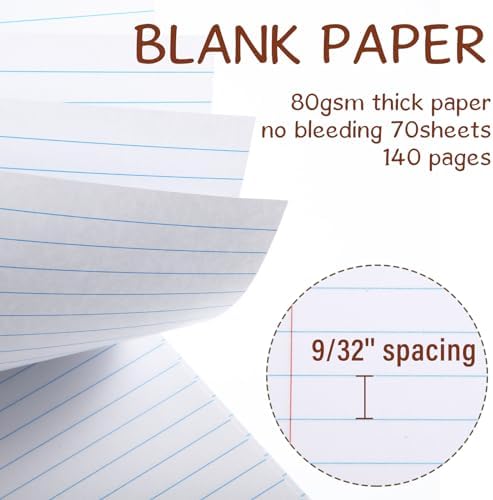 Maitys 6 Pcs Steno Spiral Notebooks, Chic Color, Modern Style