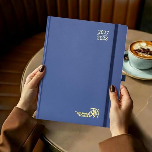POPRUN Monthly Planner 2027-2028, Large-8" x 10", 18-Month Calendar Book