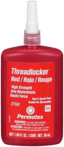 Permatex High Strength Threadlocker Red 50 ml - No. 27151