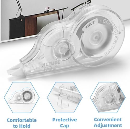 30 Pcs Correction Tape, 39.4 ft White Wrong Out, 0.2 in Width