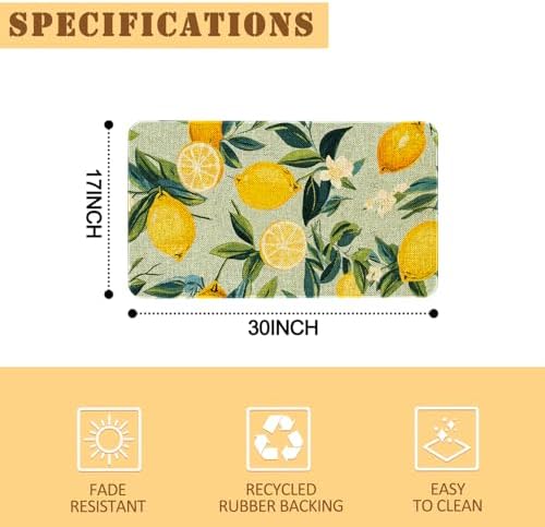 Kitchen Rugs and Mats,Washable Non-Slip Floor Mats Door Mat
