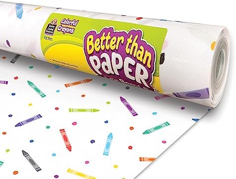 Teacher Created Resources Colorful Crayons Better Than Paper Bulletin Board Roll (TCR77901)