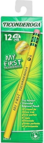 Ticonderoga My First Tri-Write Wood-Cased Pencils (36 Count) and Ticonderoga My First Wood-Cased Pencils (12 Count)