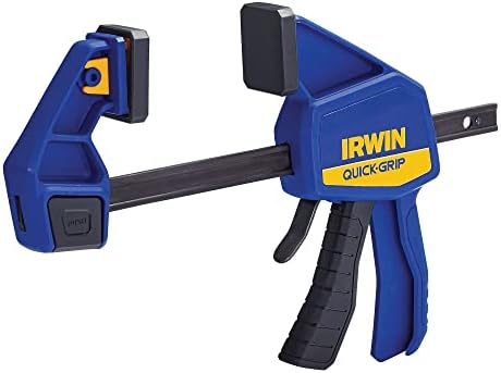 IRWIN QUICK-GRIP Bar Clamp, One-Handed, Medium-Duty, 6-Inch (1964717), Blue