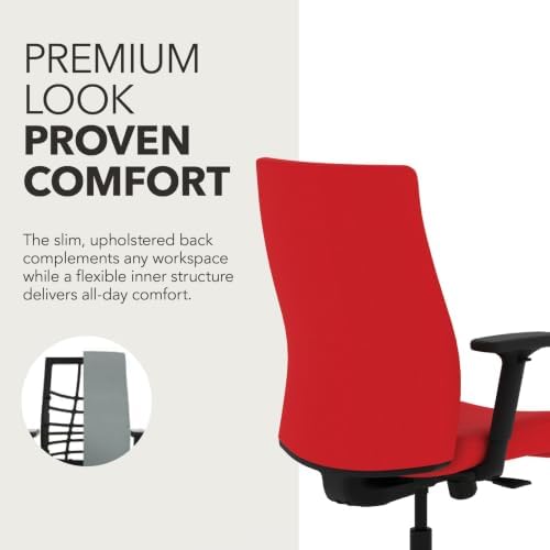 HON Ignition 2.0 Ergonomic Office Chair, Lumbar Support, Desk Chair, Ruby