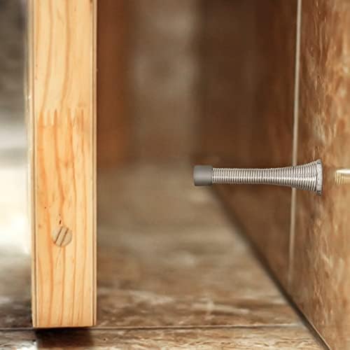 Design House Spring Doorstop, Satin Nickel