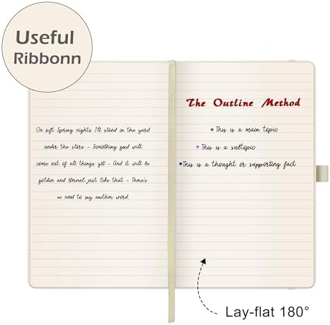 Ruled Notebook/Journal - Classic Lined Journal/Notebook, 5.3'' x 8.26''