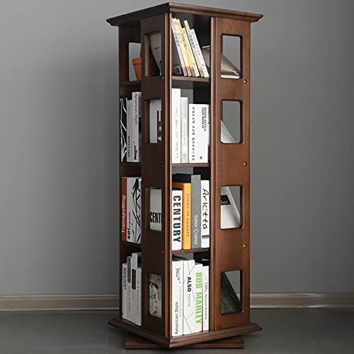 Storage Shelves 360° Rotating Bookshelf Floor-Standing Bookshelf Large-Capacity Living Room Display Rack Bookcase Study Storage Bookshelf Office Organization,A,B