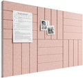 Bumusty 36" x 24" Large Cork Board Alternative, Pink