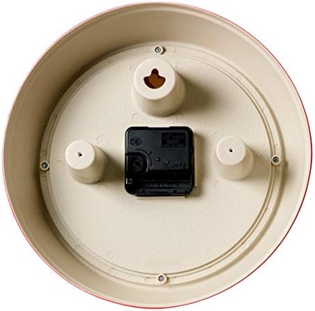 Kiera Grace Wall Clock, 9.5 Inch, Retro Red ClassicWall Clocks Battery Operated, Vintage Silent Non Ticking Home Decor for Living Room, Kitchen, Bathroom