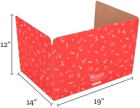 Really Good Stuff Standard Testing Privacy Shields Set of 12, Red