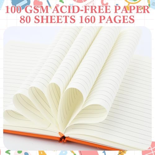 Laumoi 14 Pack Hardcover Lined Journal Notebooks Bulk,Fashion Color,A5