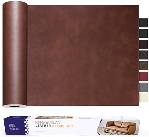 Besezx Leather Repair Patch Tape Kit, Self Adhesive Leather Repair for Furniture, Couch, Sofa, Car Seats,Office Chair,Vinyl Repair Kit.30inx16in