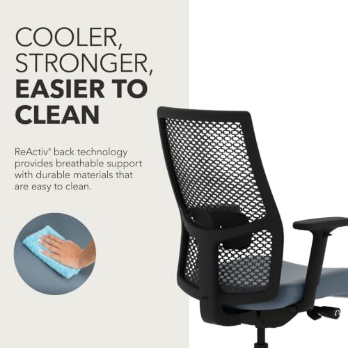 HON Ignition 2.0 ReActiv Ergonomic Office Chair, Lumbar Support, Nimbus