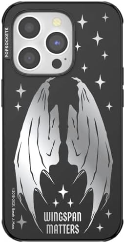 PopSockets iPhone 14 Pro Phone Case with MagSafe- Wingspan | Magnetic, Wireless Charging, Camera & Drop Protection, Bookish, Acotar, Throne, Glass, Sarah