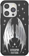 PopSockets iPhone 14 Pro Phone Case with MagSafe- Wingspan | Magnetic, Wireless Charging, Camera & Drop Protection, Bookish, Acotar, Throne, Glass, Sarah