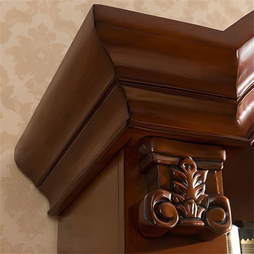 Sepia Timber Vertical Closed Back Organizer Shelf with 3/4/5 Shelves American Bookcase Retro Study Multi-Layer Bookshelf Storage Unit Floor-Standing Shelf Home Use Brown 51" L x 18" W x 87" H