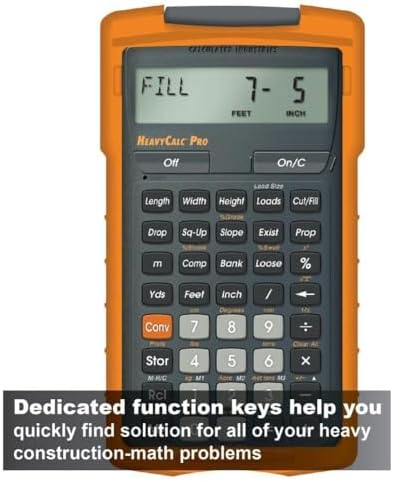 Calculated Industries 4325 HeavyCalc Pro Construction Math Calculator