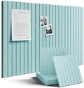 Fluxynara 36" x 24" Large Felt Bulletin Board, Aqua Blue