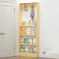 Narrow Doorway Sto Shelf, 3-4 Tier Wall nizer, Cact Bookcase for Bedroom, Living Room, Home, Office - Space-Saving Design Behind Door