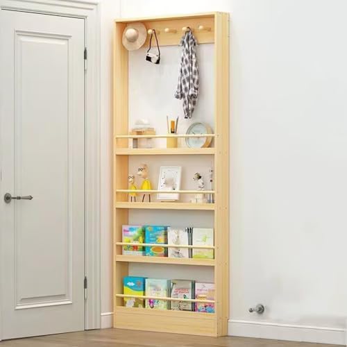 Narrow Doorway Sto Shelf, 3-4 Tier Book nizer, Space-Saving Wall Shelf for Bedroom, Living Room, Home, Office - Behind Door Sto Solut