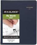 AT-A-GLANCE 2027 Planner, Monthly, 15-Month Jan-Mar, 9" x 11", Unruled Daily Blocks, Navy (702602027)