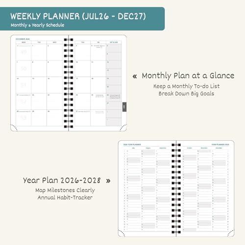 BEZEND Pocket Calendar 2026-2027, Weekly Monthly Academic Planner (3.5"x6")