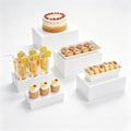 Display Stand, Display Risers - 5 Pcs Metal Rectangle Cake Stand for Buffet