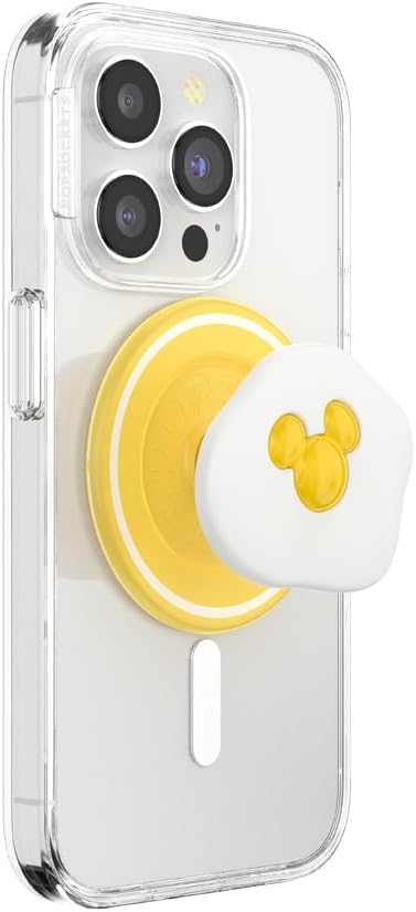 PopSockets Phone Grip for MagSafe, Magnetic Holder- Sunny Side Up | Removable, For Kindle / Android / iPhone, With Magnet, Disney, Mickey Mouse, Minnie, Fun, Cool, Unique