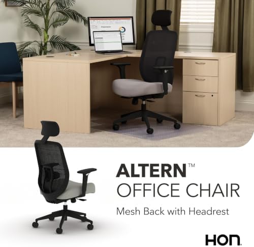 HON Altern Ergonomic Office Chair, Office Desk Computer Chair, Fog