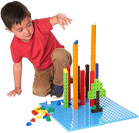 Excellerations Linking Cubes and Triangles - 360 Pieces, Ages 3+, PreK+