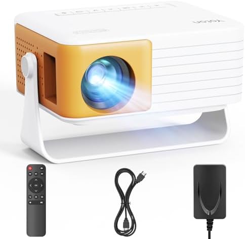 Yoton Y3 Mini Projector, Ultra-Compact 317g, 360° Stand, Auto Keystone