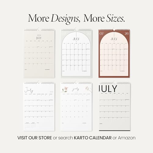 Karto Wall Calendar 2026-2027 11x17 in - Boho Modern